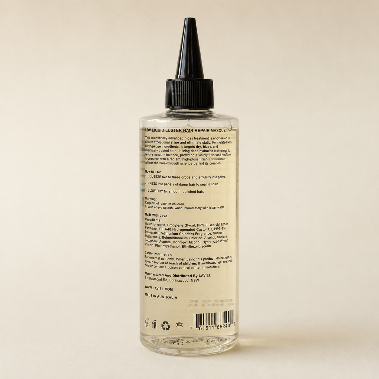 LBV LIQUID LUSTER HAIR REPAIR MASQUE (250ml)