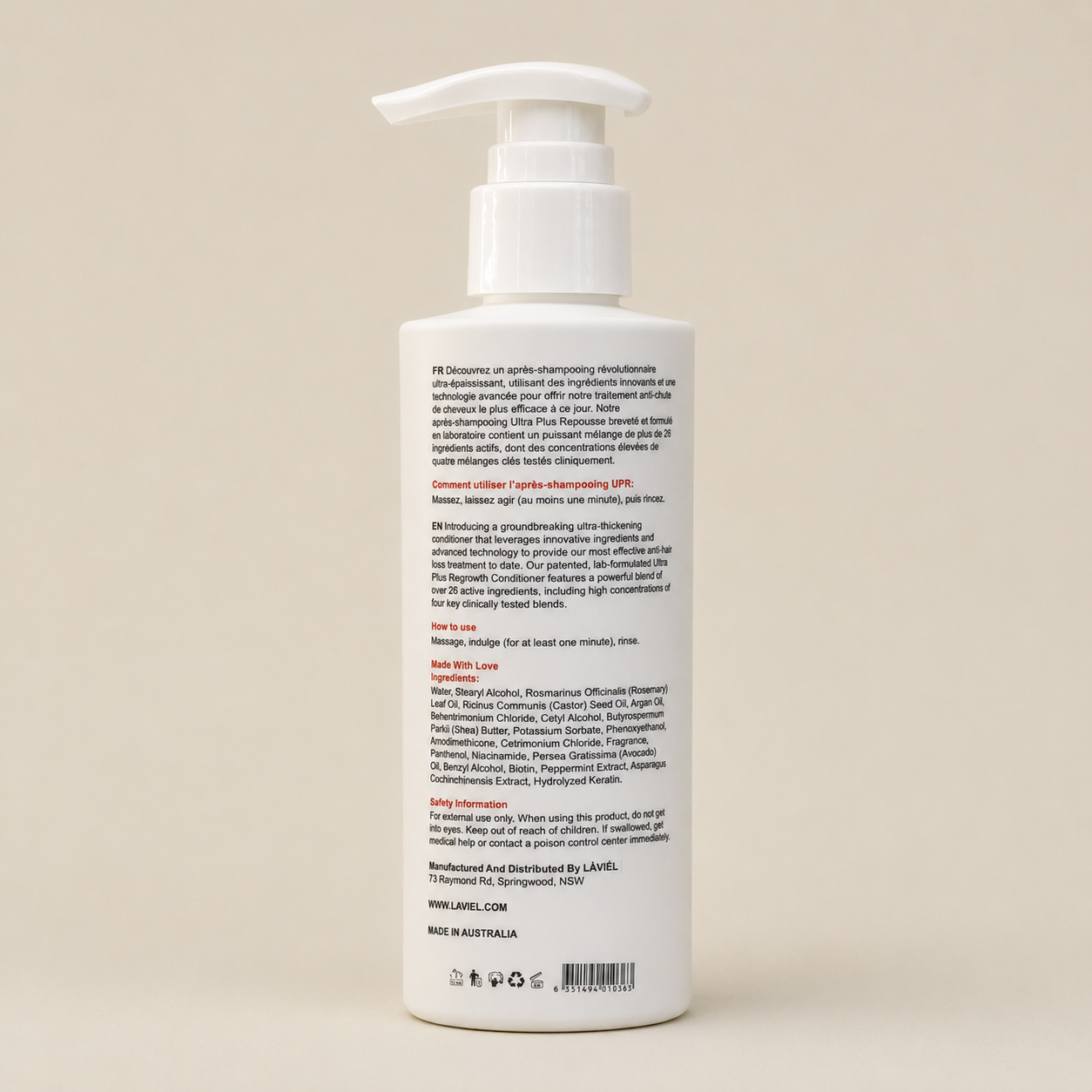LÀVIÉL ULTRA PLUS REGROWTH CONDITIONER (250ML)